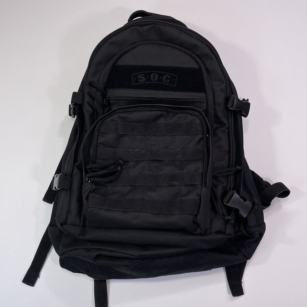 SOG Tactical Backpack Black Chest Waist Strap Hook Loop Outdoor Hunting Hiking